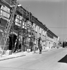 Magyarország, budai Vár, Budapest I., Úri utca a Szentháromság utca felé nézve, balra a 18. számú ház., 1959, FSZEK Budapest Gyűjtemény / Sándor György, Sándor György, Budapest, Fortepan #116853