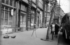 Magyarország, Budapest V., Szabad sajtó út, háttérben a Ferenciek tere (Felszabadulás tér)., 1959, FSZEK Budapest Gyűjtemény / Sándor György, Sándor György, Budapest, Fortepan #117088