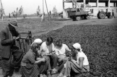 Magyarország, 1958, FSZEK Budapest Gyűjtemény / Sándor György, Sándor György, pótkocsi, traktor, mezőgazdaság, fűszerpaprika, Fortepan #117200