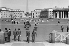 Vatikán, Szent Péter tér., 1965, Aradi Péter, Szenczi Mária, obeliszk, Fortepan #117274