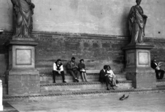 Olaszország, Firenze, Loggia dei Lanzi., 1965, Aradi Péter, Szenczi Mária, Fortepan #117308