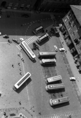 Olaszország, Firenze, Piazza della Signoria a Palazzo Vecchio tornyából nézve., 1965, Aradi Péter, Szenczi Mária, Fortepan #117310