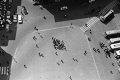 Olaszország, Firenze, Piazza della Signoria a Palazzo Vecchio tornyából nézve., 1965, Aradi Péter, Szenczi Mária, Fortepan #117315