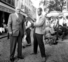 Franciaország, Párizs, Montmartre, Place du Tertre., 1959, Aradi Péter, Szenczi Mária, Fortepan #117556