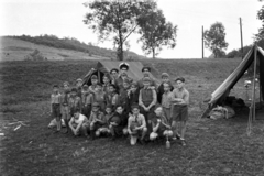 1930, Glázer Attila, scouting, tent, camp, Fortepan #117879