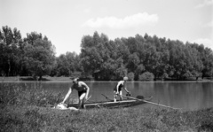 1942, Kozma Endre, kielboot, Fortepan #118060