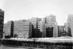 Ukrajna, Harkov, Szabadság (Dzerzsinszkij) tér, a Gosprom épület (Iparpalota)., 1942, Gádoros Lajos, konstruktivizmus, Szergej Szavics Szerafimov-terv, Szamuil Mironovics Kravec-terv, Mark Davidovics Felger-terv, Fortepan #11829