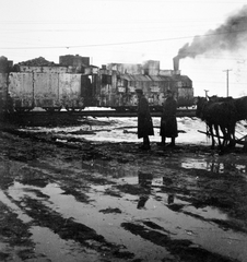 Oroszország, 1942, Gádoros Lajos, Szovjetunió, keleti front, gőzmozdony, vasút, páncélvonat, második világháború, Fortepan #11832