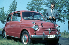 1963, Széman György, színes, Fiat-márka, olasz gyártmány, automobil, rendszám, Fortepan #118613