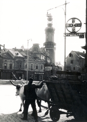 Magyarország, Sopron, Várkerület az Előkapu felé nézve, háttérben a Tűztorony., 1937, Uj Nemzedék napilap, Fortepan #118735