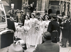 United Kingdom, London, Westminsteri apátság., 1938, Uj Nemzedék napilap, wedding ceremony, bus, Leyland-brand, British soldier, Fortepan #118809