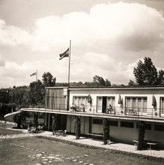 Hungary, Margit Islands, Budapest, a Futura Testedző Egylet klubháza., 1938, Uj Nemzedék napilap, holiday house, Fortepan #118837