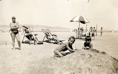 Magyarország, Balatonföldvár, Strand., 1935, Zsilinszky Sándor, Balaton, Fortepan #118916