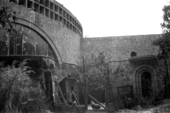 Magyarország, Hűvösvölgy, Budapest II., Heinrich István utca 3., Magyar Szentföld-templom., 1958, FSZEK Budapest Gyűjtemény / Sándor György, Sándor György, Budapest, baromfi, Fortepan #119040