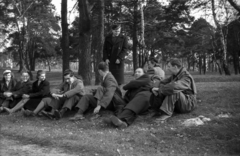 Poland, poznani egyetemisták., 1948, Bogdan Celichowski, youth, relaxation, Fortepan #119227