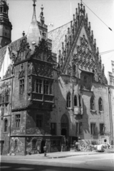 Lengyelország, Wroclaw, Rynek, Városháza., 1947, Bogdan Celichowski, műemlék, középület, Fortepan #119264