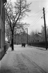 Lengyelország, Skierniewice, Flórián utca (ulica Floriana) a Szent Flórián tér (Plac Świętego Floriana) felé nézve., 1943, Bogdan Celichowski, Fortepan #119560