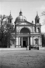 Lengyelország, Varsó, ulica Kolegiacka 1., Szent Anna-templom (Kościół św. Anny)., 1955, Bogdan Celichowski, templom, Fortepan #119632