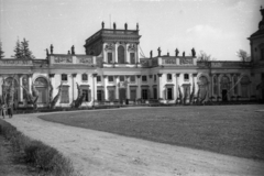 Lengyelország, Varsó, ulica Stanislawa Kostki Potockiego, Wilanów-palota., 1955, Bogdan Celichowski, épületdísz, Fortepan #119638