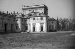 Lengyelország, Varsó, ulica Stanislawa Kostki Potockiego, Wilanów-palota., 1955, Bogdan Celichowski, épületdísz, szobor, Fortepan #119641