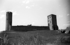 Lengyelország, Czersk, a mazowiecki hercegek vára (Zamek książąt mazowieckich)., 1950, Bogdan Celichowski, torony, vár, Fortepan #119679