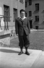 Poland, 1947, Bogdan Celichowski, breech, teenager, boy, Fortepan #119748