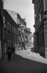 Poland, Lublin, ulica Rybna., 1948, Bogdan Celichowski, street view, Fortepan #119774