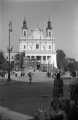 Poland, Lublin, ulica Królewska, Keresztelő Szent János és Szent János evangélista katedrális (Archikatedra św. Jana Chrzciciela i św. Jana Ewangelisty)., 1948, Bogdan Celichowski, church, Fortepan #119780