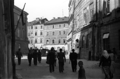 Poland, Lublin, Rynek az ulica Zlota felől., 1948, Bogdan Celichowski, street view, Fortepan #119788