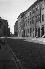 Poland, Lublin, ulica Grodzka, balra a a Plac po Farze., 1948, Bogdan Celichowski, street view, Fortepan #119790