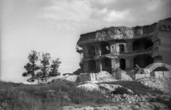 Lengyelország, Poznań, a Fort Marcinkowski (eredetileg Fort Rauch) a bontása során (később a Poznani Műszaki Egyetem Piotrowo campusa épült fel a helyén)., 1953, Bogdan Celichowski, épületbontás, Fortepan #119804