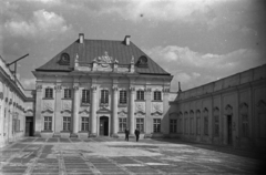 Lengyelország, Varsó, a Réztetős palota (Pałac Pod Blachą)., 1955, Bogdan Celichowski, épületdísz, Fortepan #119918