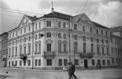 Lengyelország, Varsó, ulica Trębacka - ulica Kozia sarok, Wesslów-palota., 1949, Bogdan Celichowski, barokk-stílus, palota, Jakub Fontana-terv, Fortepan #119927