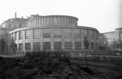 Lengyelország, Poznań, Collegium Anatomicum az ulica Święcickiego irányából az ulica Śniadeckich felé nézve., 1947, Bogdan Celichowski, középület, modern építészet, Fortepan #120037