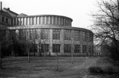 Lengyelország, Poznań, Collegium Anatomicum az ulica Święcickiego irányából az ulica Śniadeckich felé nézve., 1947, Bogdan Celichowski, egyetem, középület, modern építészet, Fortepan #120038