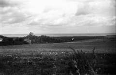 Lengyelország, Szczecin, Gocław, Bismarck (később Goclaw) Torony (Wieża Bismarcka, később Wieża Gocławska)., 1947, Bogdan Celichowski, emlékmű, kilátó, Wilhelm Kreis-terv, Fortepan #120173