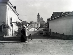 Ausztria, Kismarton, Josef-Joachim-Strasse, háttérben a Szent Márton-székesegyház., 1916, Hanser Mária, Fortepan #120403