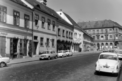 Magyarország, budai Vár, Budapest I., Tárnok utca a Balta köz felé nézve., 1978, Inkey Tibor, Fiat-márka, Zastava 750, rendszám, Fiat 600, Steyr-Puch 500, Budapest, Fortepan #120700