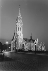 Magyarország, budai Vár, Budapest I., a Mátyás-templom a Tárnok utca felől nézve., 1970, Inkey Tibor, Budapest, Fortepan #120730