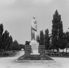 Magyarország, Sopron, Deák tér, Kellner Sándor szobra (Szakál Ernő alkotása)., 1965, Inkey Tibor, Fortepan #120823