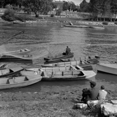 Magyarország, Győr, Mosoni-Duna part, szemben Révfalu., 1963, Inkey Tibor, Fortepan #120866