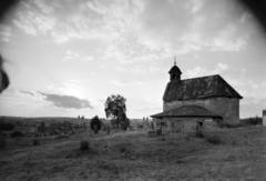 Magyarország, Eger, kilátás a Szent Rókus-temetőkápolnától a Főszékesegyház felé., 1955, Inkey Tibor, kápolna, Fortepan #121022