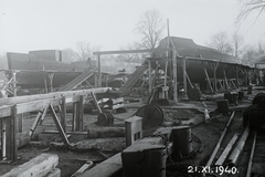 Magyarország, »A BRP CARICA JOANA (1941) személyszállító motorhajó építése az Óbudai Hajógyárban, mögötte a BRP KNJAZ SIMEON (1942).« Leltári jelzet: MMKM TFGY 2017.2.765., 1940, Magyar Műszaki és Közlekedési Múzeum / Történeti Fényképek Gyűjteménye / Óbudai Hajógyár gyűjteménye, Fortepan #122389