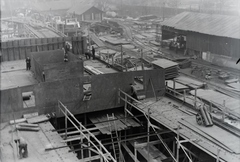 Magyarország, Budapest XIII., Újpesti-öböl, Ganz és Tsa. Villamossági-, Gép-, Waggon- és Hajógyár Rt. A Magyar Tengerész (1942) tengeri áruszállító csavaros motorhajó építése. Leltári jelzet: MMKM TFGY 2017.1.664., 1942, Magyar Műszaki és Közlekedési Múzeum / Történeti Fényképek Gyűjteménye / Ganz gyűjtemény, Budapest, Fortepan #122831