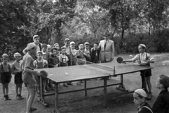 1953, Hámori Gyula, gyerekek, ping pong, ping pong asztal, Fortepan #123380