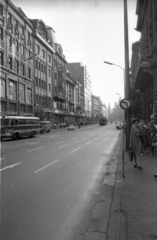 Magyarország, Budapest V., Kossuth Lajos utca a Semmelweis utca felől a Ferenciek tere (Felszabadulás tér) felé nézve., 1969, Szepesfalvy Gábor, Budapest, Fortepan #123825