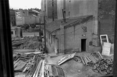 Magyarország, Budapest II., Margit körút (Mártírok útja) - Lövőház utca sarok, a metróépítés területe. Távolabb a Retek utcai házak látszanak., 1970, Szepesfalvy Gábor, Budapest, Fortepan #123848