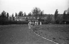 Magyarország, Margitsziget, Budapest, Sporttelep (később az ún. évelőkertet alakították ki a helyén)., 1958, Ember Károly, futás, Fortepan #123980