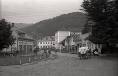 Ukraine,Zakarpattia Oblast, Rakhiv, Miru út (Fő utca) a katolikus templom felől nézve., 1941, Lenkey Márton, Fortepan #124064