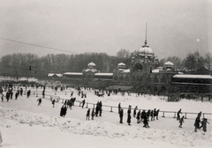 Magyarország, Városliget, Budapest XIV., Műjégpálya., 1937, Stuber Andrea, korcsolyázás, Budapest, Fortepan #124089